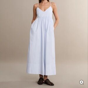 Elegant Light Blue Maxi Dress